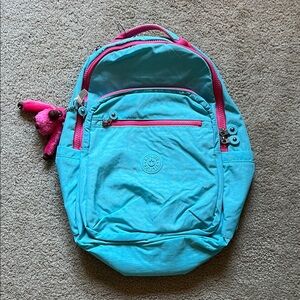 Kipling Seoul Backpack with Pink Details